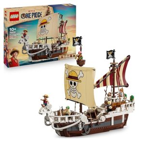 LEGO One Piece Barco Pirata Going Merry de Juguete – Maqueta de Barco y Decoración Anime – 5 Minifiguras Inc. Luffy, Zoro y Nami – Regalo para Niños, Niñas y Fans de 10+ Años 75639