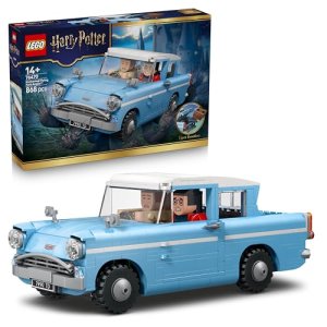 LEGO Harry Potter Ford Anglia Volador Encantado – Maqueta de Coche con Figuras de Harry, Ron y Hedwig – Regalo para Niñas, Niños y Adolescentes de 14+ Años Fans de Harry Potter – 76470