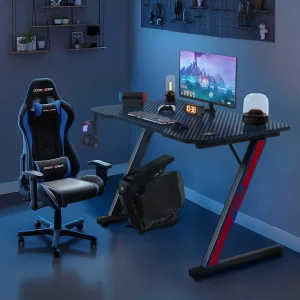 Escritorio para Juegos con Revestimiento de Carbono