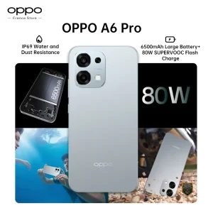 Versión UE del teléfono inteligente OPPO A6 Pro 5G, 8GB+256GB, 6500mAh, MTK Dimensity 6300, AMOLED, cámara principal con IA de 50MP, IP69