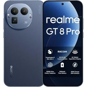 Teléfono – realme GT 8 Pro 5G Smartphone, Versión UE, eSIM, 12GB+256GB | 16GB+512GB, Snapdragon 8 Elite Gen 5, Cámara desarrollada junto a RICOH GR, Cámara de Telefotografía Ultra Claridad 200MP, Pantalla 2K 7000nit HyperGlow, Batería de Titán 7000mAh