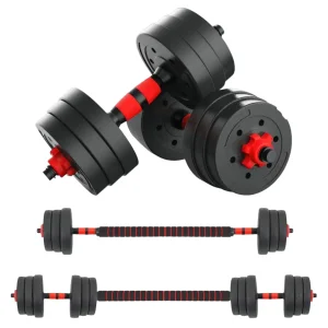 Juego De Mancuernas Ajustables 2 en 1,con barras,Multifución 10KG-15KG-20KG-30KG. Juego de Pesas con Barra Libremente Combinable con Barras Conexión, 10/15KG/20KG/30KG… ajustables, mancuernas cortas y largas mancuerna (man-001 22.9 26.9 30.9 38.9  D7)
