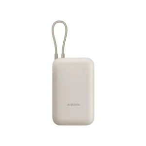 Official | Xiaomi Power Bank 10000mAh (Integrated Cable), Cable de corriente integrado, Compatible con numerosos dispositivos, Potencia máxima de 22,5 W, Carga rápida bidireccional de tipo C