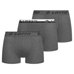 Lotto Retro Hombre Calzoncillos bóxer Pack de 3 gris MBXX1002NET-GREY