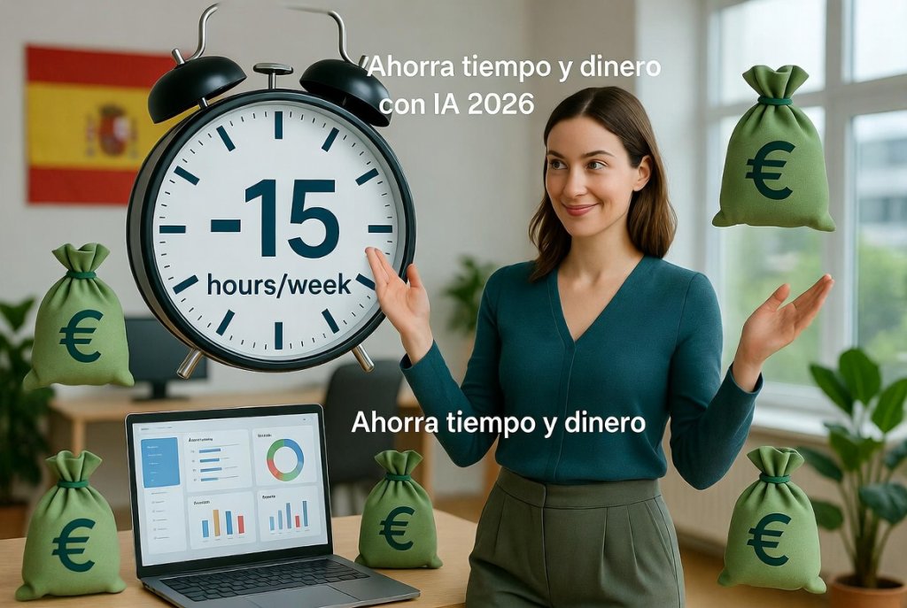 Las Pymes española ahorrando tiempo con IA 2026