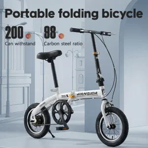 Bicicleta plegable para adultos y adolescentes, bicicleta de montaña para carreras todoterreno, ligera y portátil