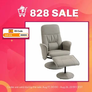 Sillón Relax HOMCOM Reclinable con Reposapiés