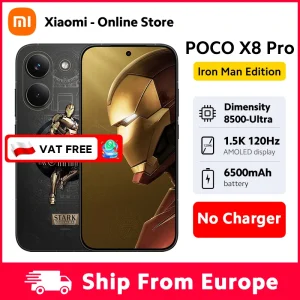 Teléfono inteligente POCO X8 Pro 5G Edición Iron Man, versión global, Dimensity 8500-Ultra, batería de 6500 mAh, pantalla AMOLED de 6.59 pulgadas y 1.5K, cámara de 50MP, NFC