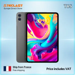 Tablet Teclast T65 de 13.4 Pulgadas, Android 16, Pantalla IPS de 120Hz, 26GB de RAM (6GB+20GB), 128GB de ROM, T7280 de 8 Núcleos, 4G LTE, 8000mAh, Tipo-C, GPS, Cámara de 13MP