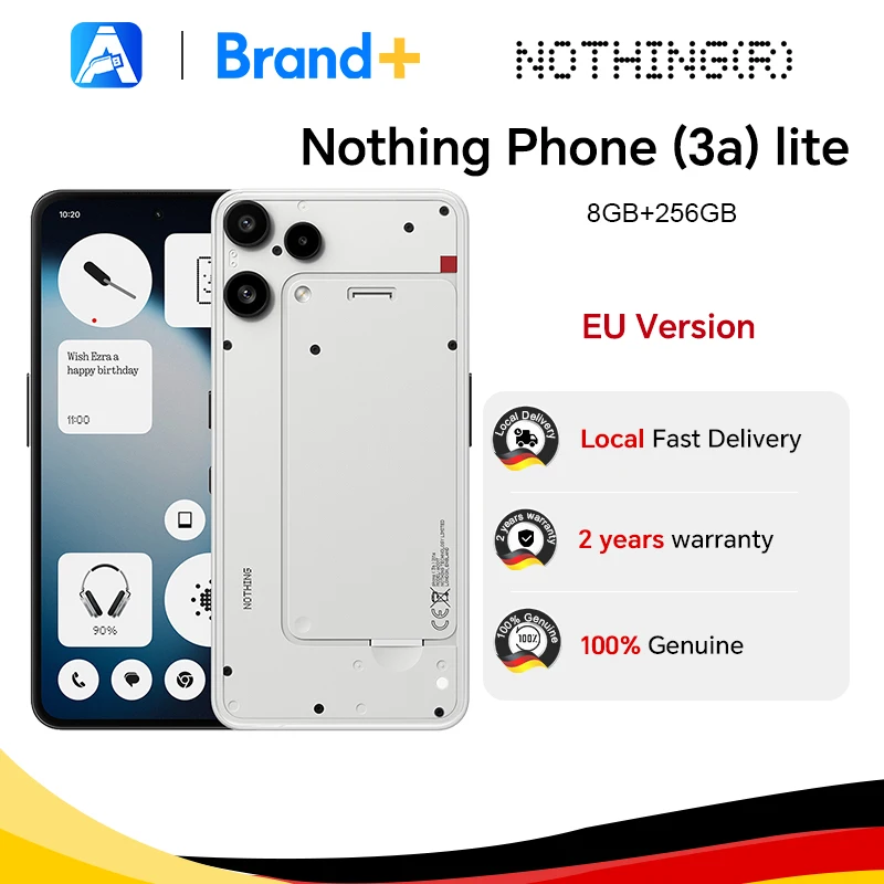 Nothing Phone (3a) Lite Versión Global MediaTek Dimensity 7300 Pro 5G 6.77 AMOLED 120Hz 5000mAh Cámara de 50MP