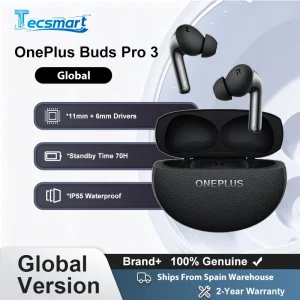 Auricular – OnePlus Buds Pro 3, Auricular de hasta 50 dB con cancelación de ruido Audio espacial con seguimiento de cabeza Audio de alta resolución