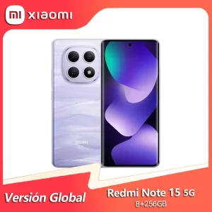 Xiaomi Redmi Note 15 5G, Snapdragon 6 Gen 3, Pantalla AMOLED de 6.77″, 120Hz, Cámara de 108MP con OIS, Batería de 5520mAh, NFC