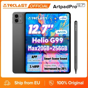 Tablet Teclast ArtPad Pro de 12.7 Pulgadas con Pantalla UHD 2.2K, Máximo 20 GB de RAM, 256 GB de ROM, Helio G99, 10000 mAh, 30 W, Android 15, LTE Global