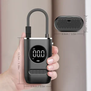 Bomba de aire eléctrica para coche, Mini bomba portátil de carga inalámbrica para coche, inflador de neumáticos, compresor de aire adecuado para coche, motocicleta, bicicleta, bola