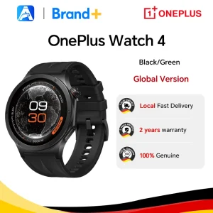 Versión global del reloj inteligente OnePlus Watch 4, 1,5 pulgadas, Wear OS by Google, Snapdragon W5, hasta 16 días de autonomía, Google Wallet