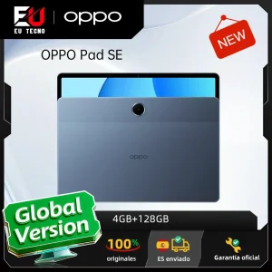 Tableta OPPO Pad SE de 4 GB + 128 GB azul, resolución 1920*1200, batería de 9340 mAh/36,06 Wh (típica), carga rápida de 33 W, reconocimiento facial.