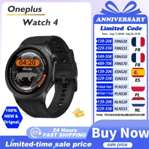 Nuevo Reloj Inteligente OnePlus Watch 4 con Pantalla AMOLED de 1.5”, Snapdragon W5 Gen 1, hasta 16 días de duración, GPS, NFC, Reloj Inteligente para Hombre