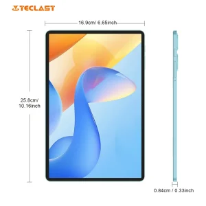Tablet Teclast P50 de 11′ con Android 16 Max, 12GB (4GB+8GB de Expansión) de RAM, 128GB de ROM, Procesador Octa-Core T7250, WiFi de Doble Banda/BT5.0