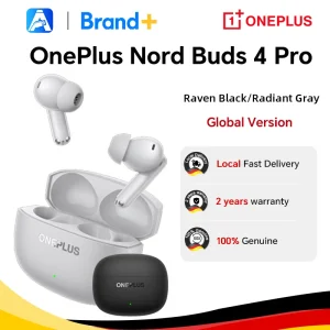 Auriculares OnePlus Nord Buds 4 Pro (versión global) con cancelación activa de ruido, 54 horas de autonomía y Bluetooth 6.0