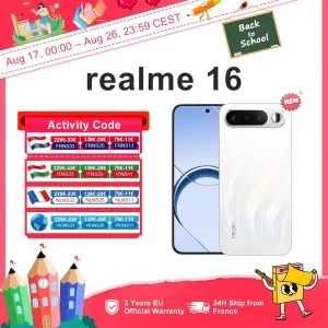 realme 16 5G Smartphone Versión Europea 2026 Nuevo, Batería Titan de 6550 mAh, Carga Rápida de 45W, IP69