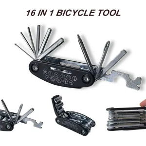 Llave multiusos 16 en 1 para bicicleta de montaña, destornillador multiherramienta para bicicleta, herramientas de Reparación de bicicletas y motocicletas