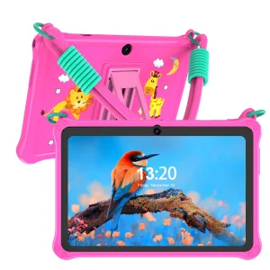 PRITOM Kids Tablet 7 pulgadas Android 13 4GB (2+2 ampliable) RAM 32GB ROM WiFi Bluetooth Software de aprendizaje instalado con cordón