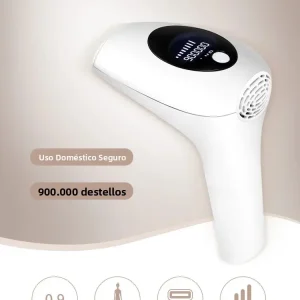 Dispositivo de Depilación IPL 10 Beauty Care, 990000 Flashes, Indoloro y Permanente para Mujeres, Rostro, Cuerpo, Bikini, Pantalla LED, Uso Doméstico