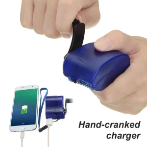 Nuevo cargador de emergencia USB con manivela, generador de energía manual portátil, herramienta de supervivencia al aire libre para acampar, senderismo y viajes