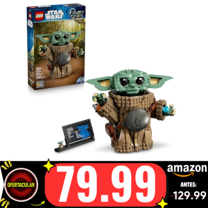 LEGO Star Wars 75446 Grogu (Aprendiz de Mandaloriano) Figura de Juguete – Maqueta para Exponer con Armadura de Beskar para la Decoración del Dormitorio Infantil – Regalo para Niños y Niñas de 10+ Años