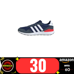 adidas Hombre Run 60S 4.0 Shoes, Dark Blue/Cloud White/Aurora Ink, 42 2/3 EU