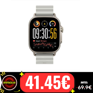 Smartwatch – realme Watch 5, Versión Global, Gran Pantalla AMOLED de 1.97″, 16 días Vida de la Batería muy Larga, IP68, 108 modos de deporte y de monitorización de salud, Brújula y GPS independiente con 5 GNSS, relojes inteligentes | Miravia