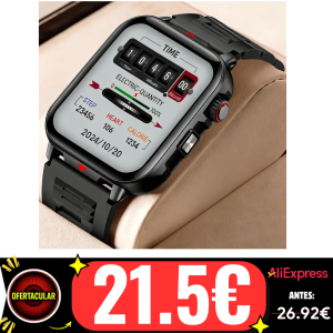 Reloj Inteligente 2026 con Bluetooth, Reproductor de Música, Reloj Deportivo Digital a Prueba de Agua para Hombre y Mujer, Compatible con iOS y Android