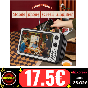 Lupa de pantalla de teléfono de 12 pulgadas, soporte ampliado para teléfono, amplificador de vídeo HD, protección de ojos, caja de TV Retro para Iphone
