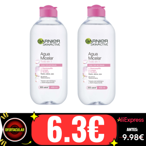 GARNIER | Skin Active Agua Micelar Clásica para pieles normales todo en uno