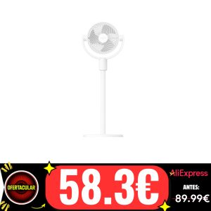 Official | Xiaomi Smart Standing Air Circulation Fan, Circulación por toda la habitación en 2 minutos*, Potente flujo de aire de 1440 m³/h, Alcance de ventilación ultralargo de 13 m, Con conectividad inteligente para varias situaciones*