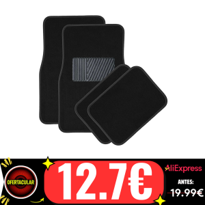 Juegos de Alfombra para Coche Universal, Alfombrillas Flocado Duradero para Automóvil, Juego de 4 Moquetas Antideslizantes de PVC, Adecuado para Todo Tipo de Vehículos Protección para Turismo Completo