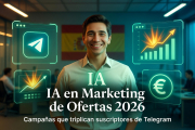 IA en Marketing de Ofertas 2026: Cómo Crear Campañas que Triplican Suscriptores de Telegram