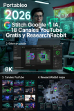 Stitch Google IA, 18 Canales YouTube Gratis y ResearchRabbit: Las 3 Noticias Tech que Están Arrasando en España Hoy – Cómo Usarlas para Ahorrar Horas y Dinero en 2026