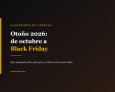 Calendario de ofertas de otoño 2026: de octubre a Black Friday, fecha a fecha